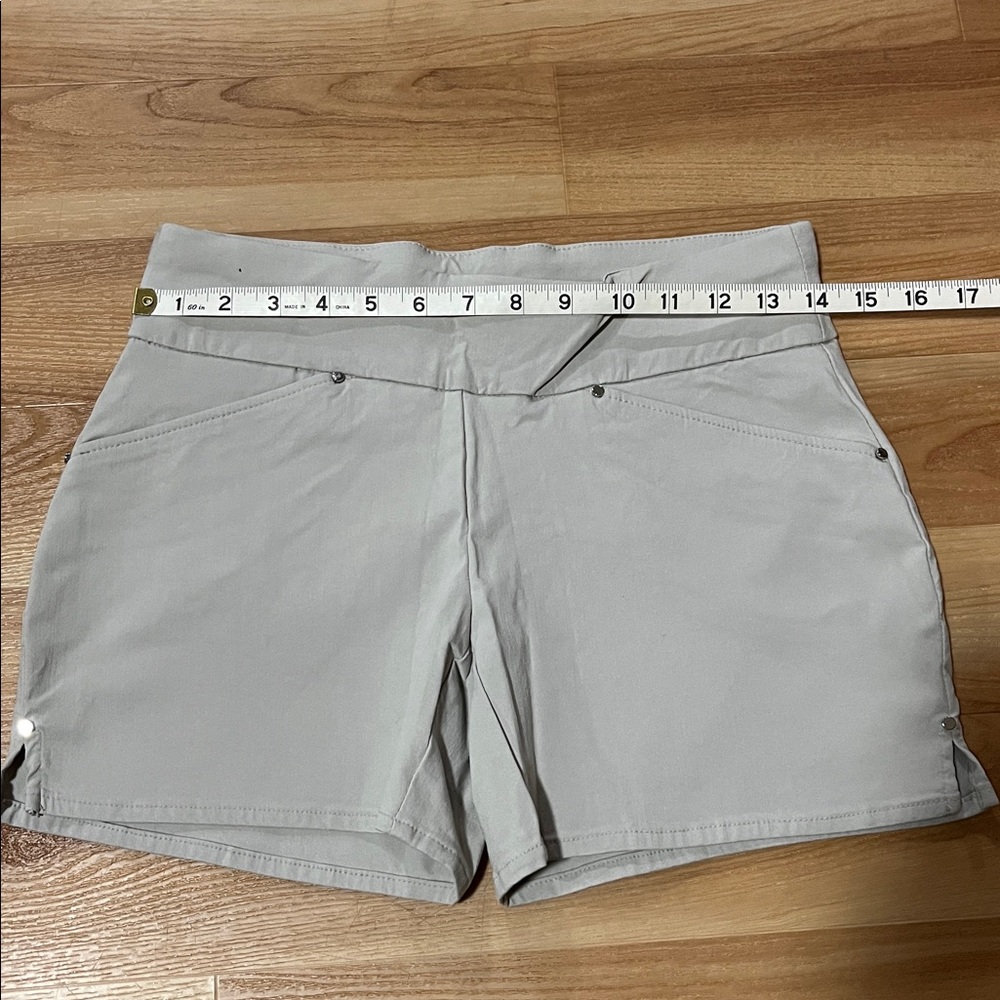 INC International Concepts Women's Cream High Waist Shorts - Picture 6 of 6